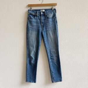 Madewell Perfect Vintage Jeans Women 27 Blue VGUC High Rise Tapered Leg Denim